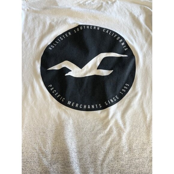 Hollister Ombre Mens White to Black Tee~Size M~Short Sleeve Casual Shirt L12 30 - Picture 6 of 8